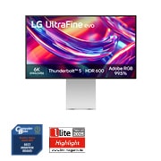 Vorderseite von LG UltraFine™evo 32 Zoll 6K Nano IPS Black mit Thunderbolt™ 5 32U990A-S